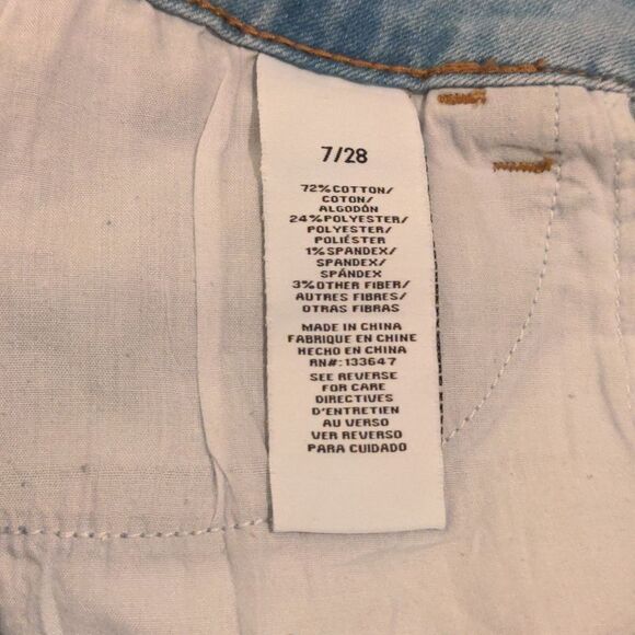 Women's jean  short skirt celebrity pink size 7/28 - Picture 5 of 6